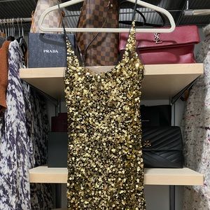 Mesh and Sequin Dress